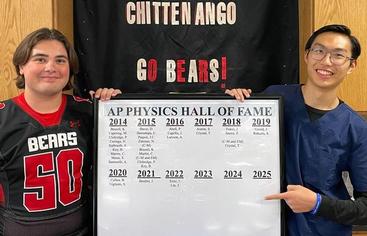 Congratulations to our AP Physics Newest Hall of Fame Members!